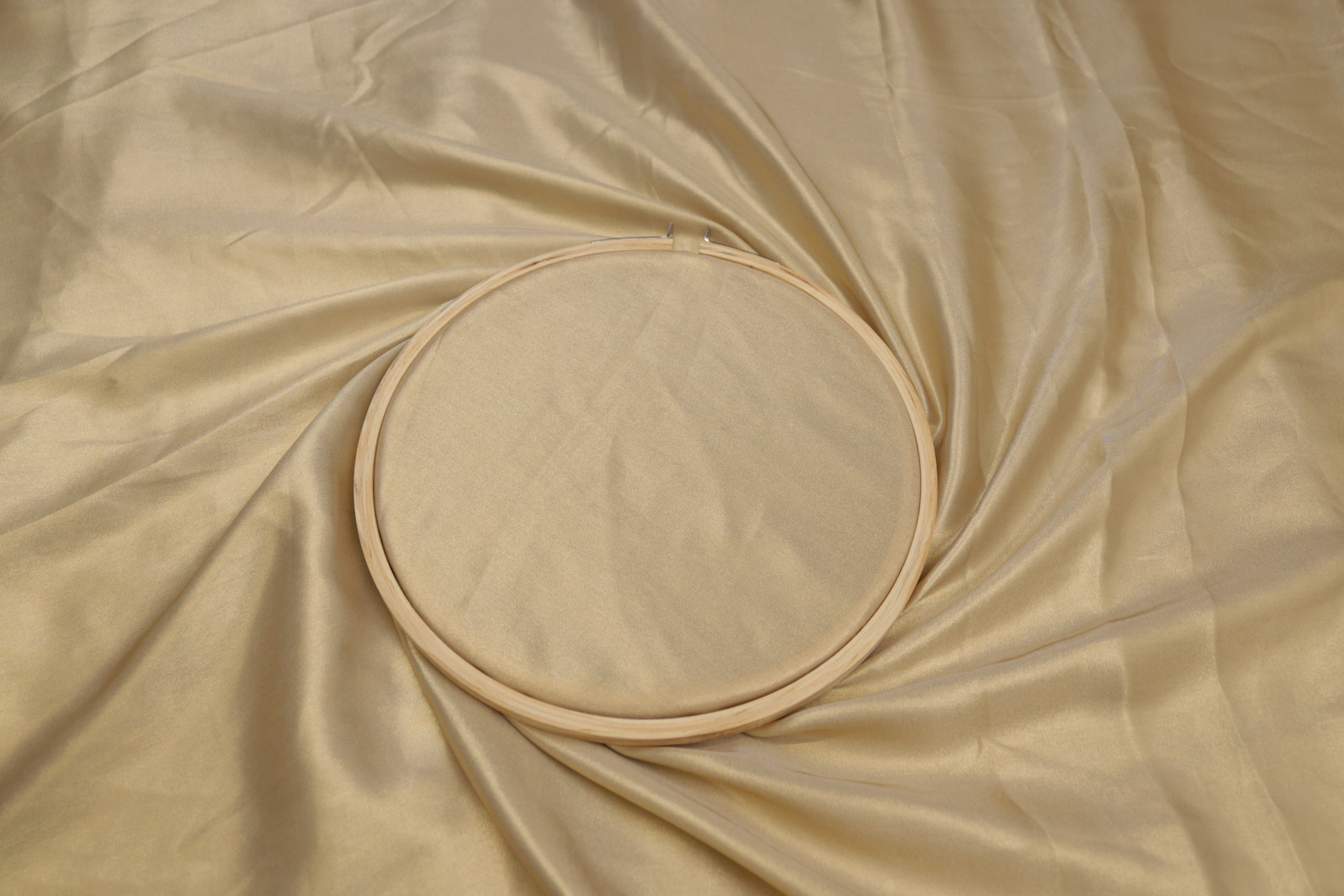 Pale gold colored royal satin