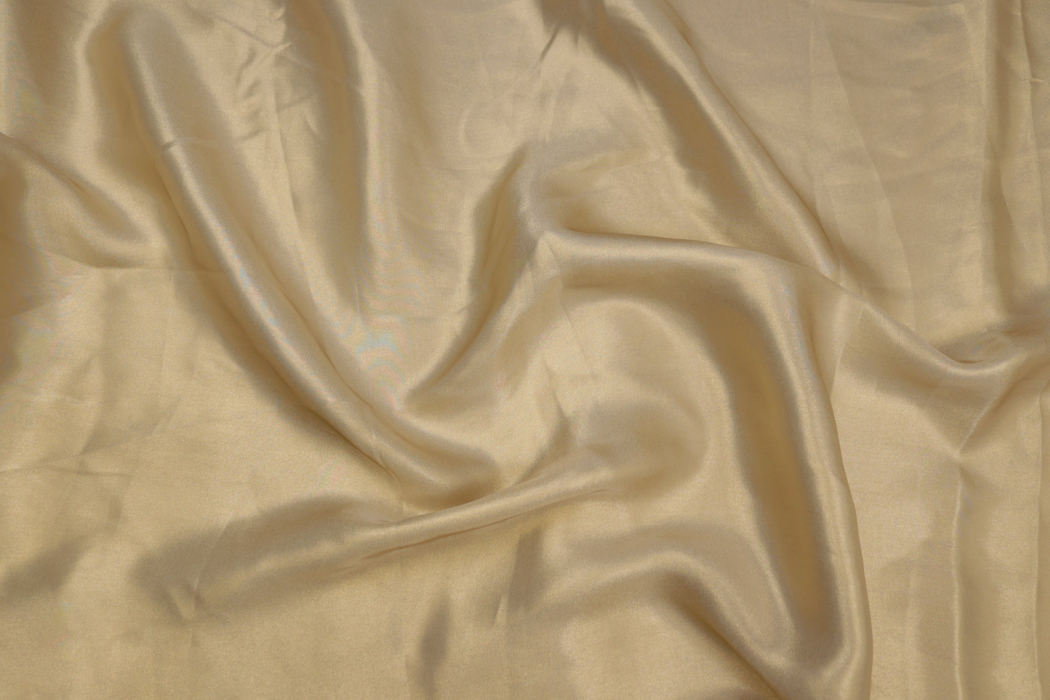 Pale gold colored royal satin