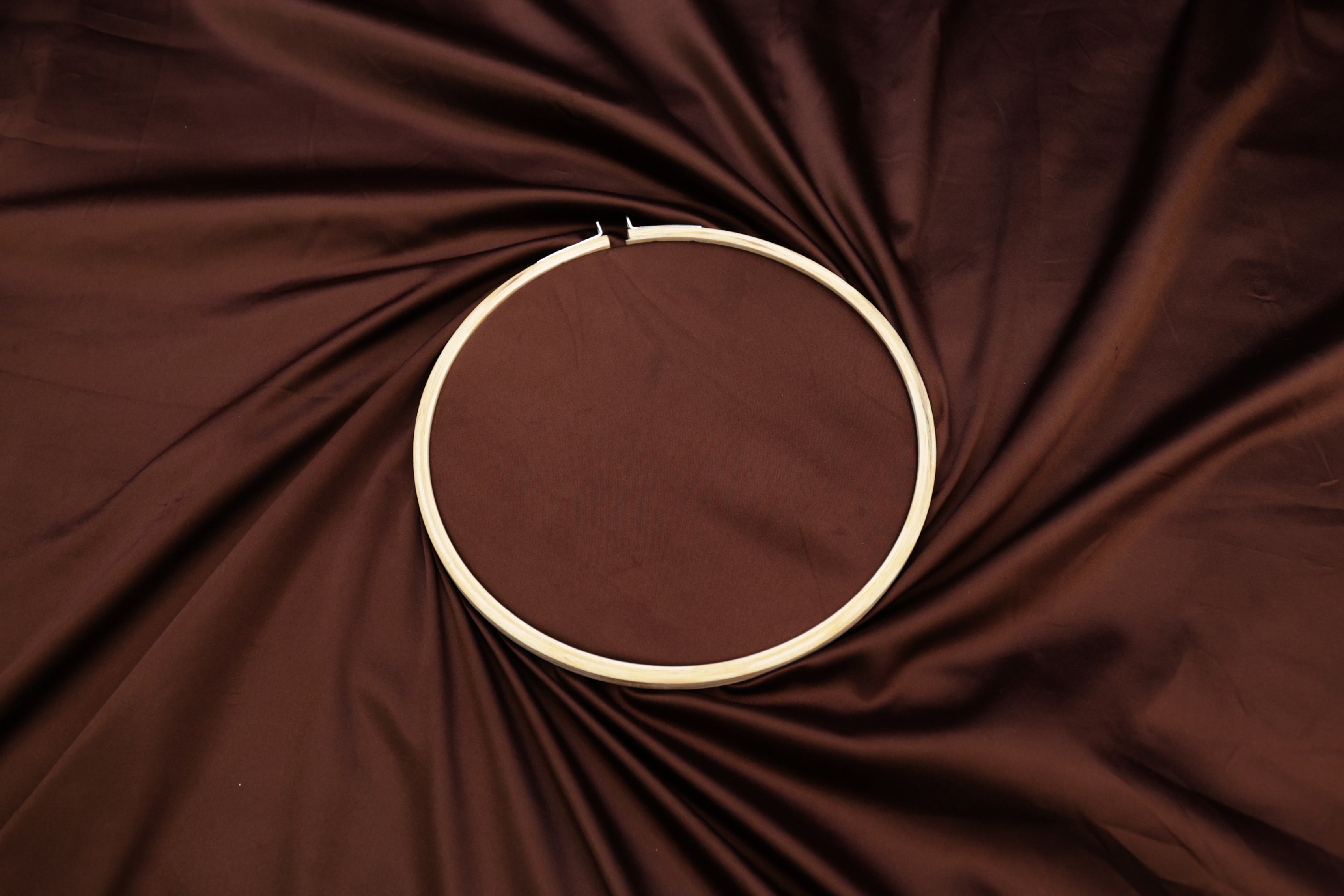 Dark brown colored royal satin