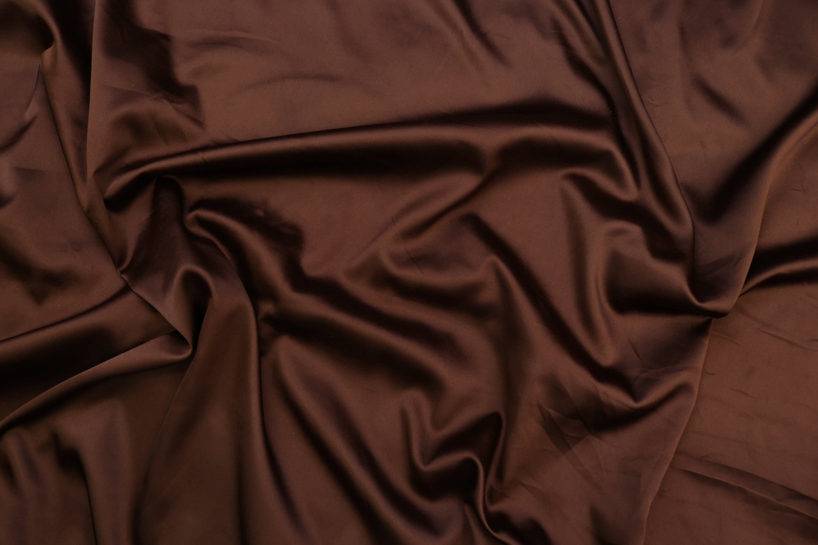 Dark brown colored royal satin