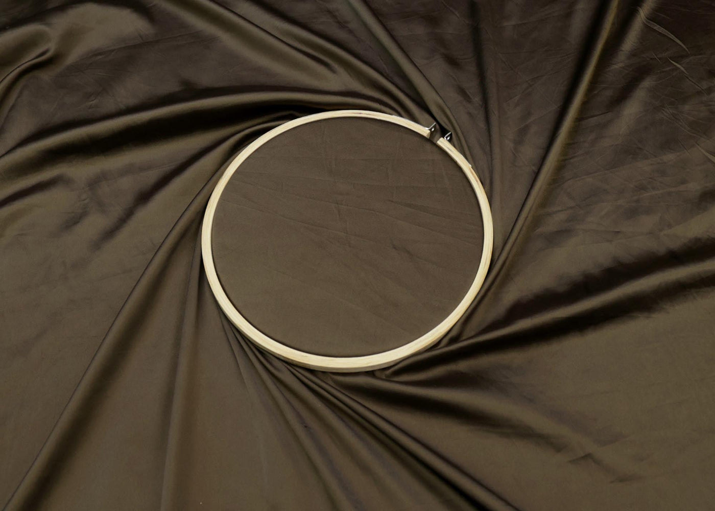 Khaki grey colored royal satin - Paras Gallery Fabrics