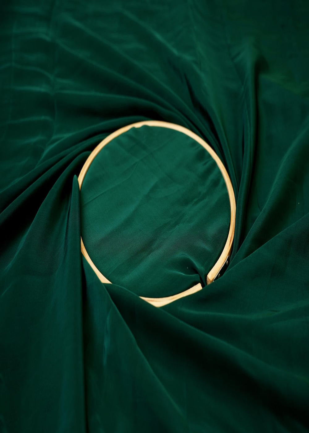 Bottle-Green-coloured-crepe-fabric-9528(17)