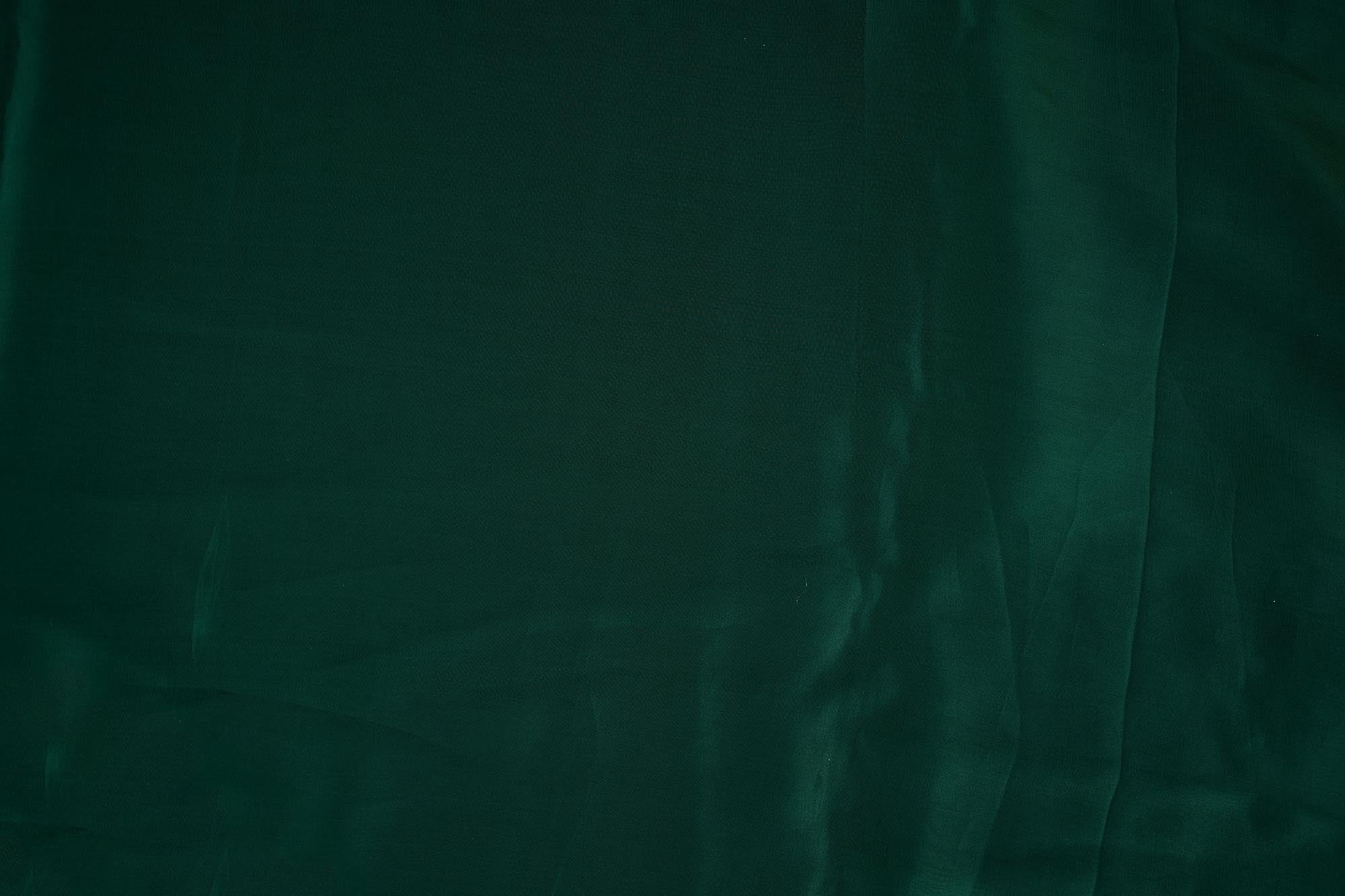 Bottle Green crepe fabric