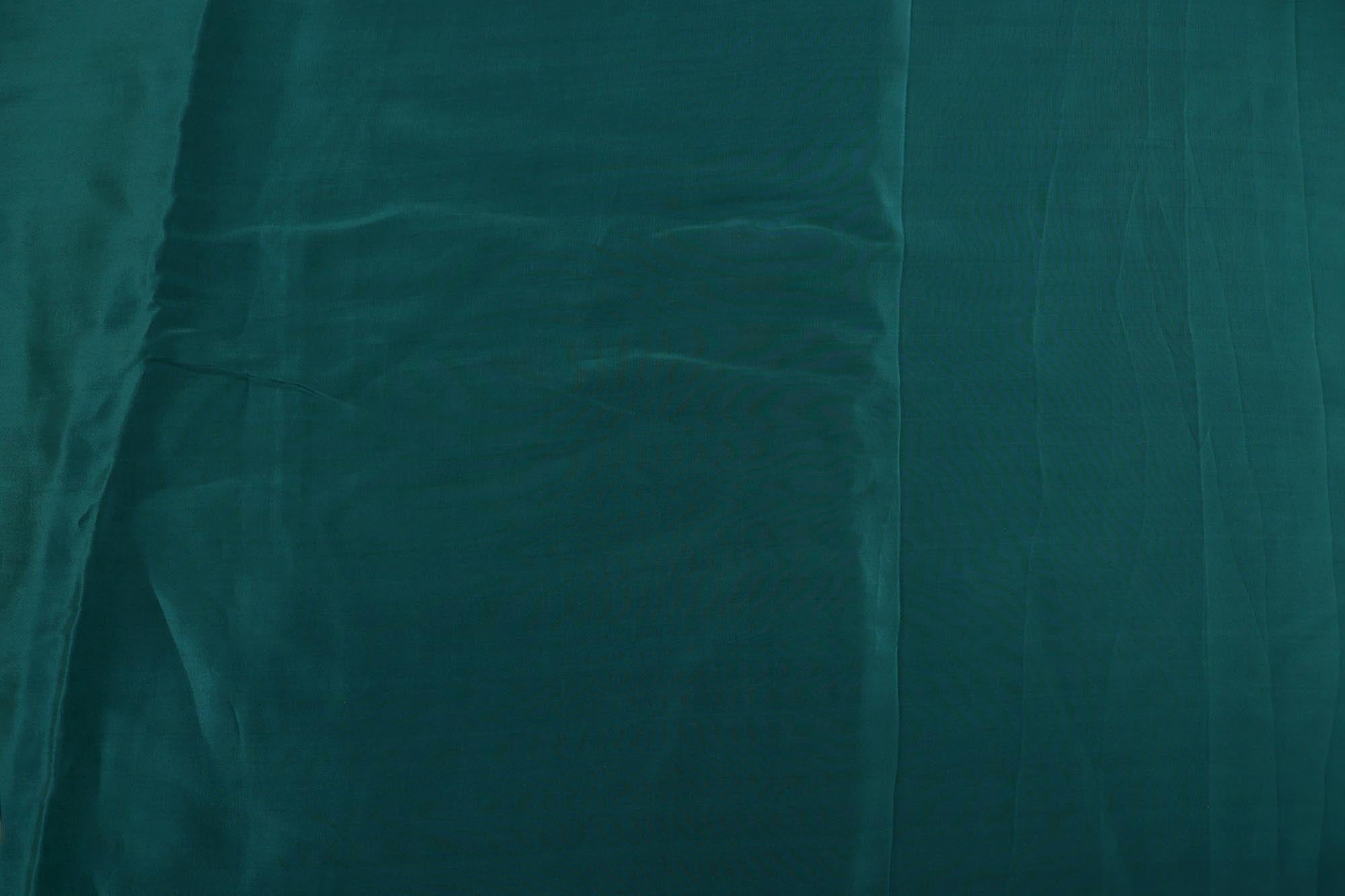 Dark Teal Green crepe fabric