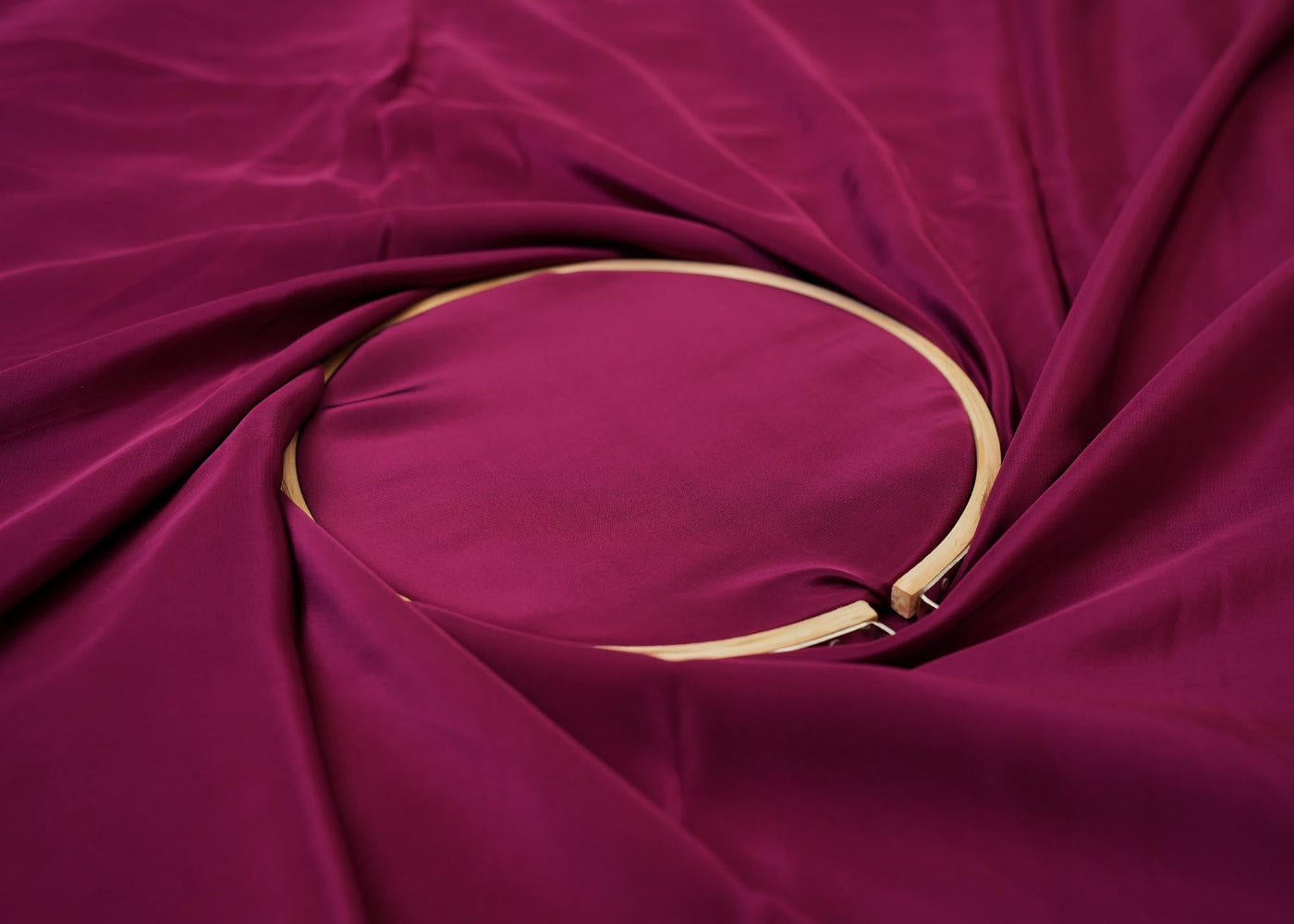 Wine crepe fabric
