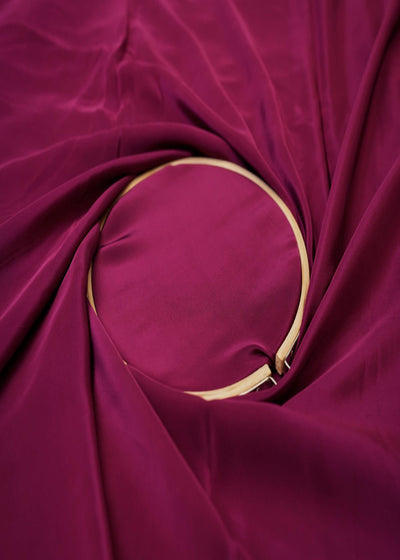 Wine Crepe Fabric  9528(19)