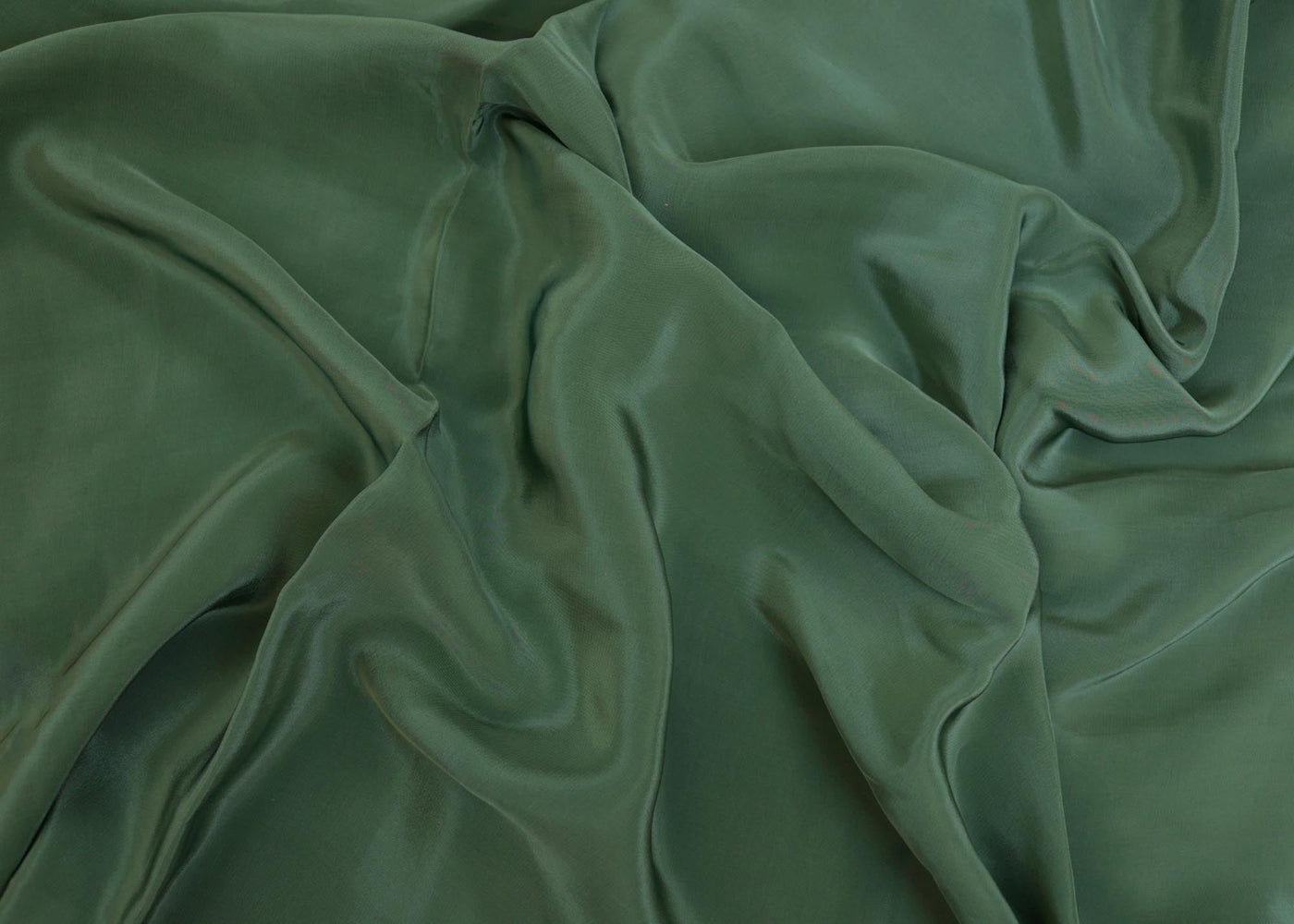 Sheen Green crepe fabric