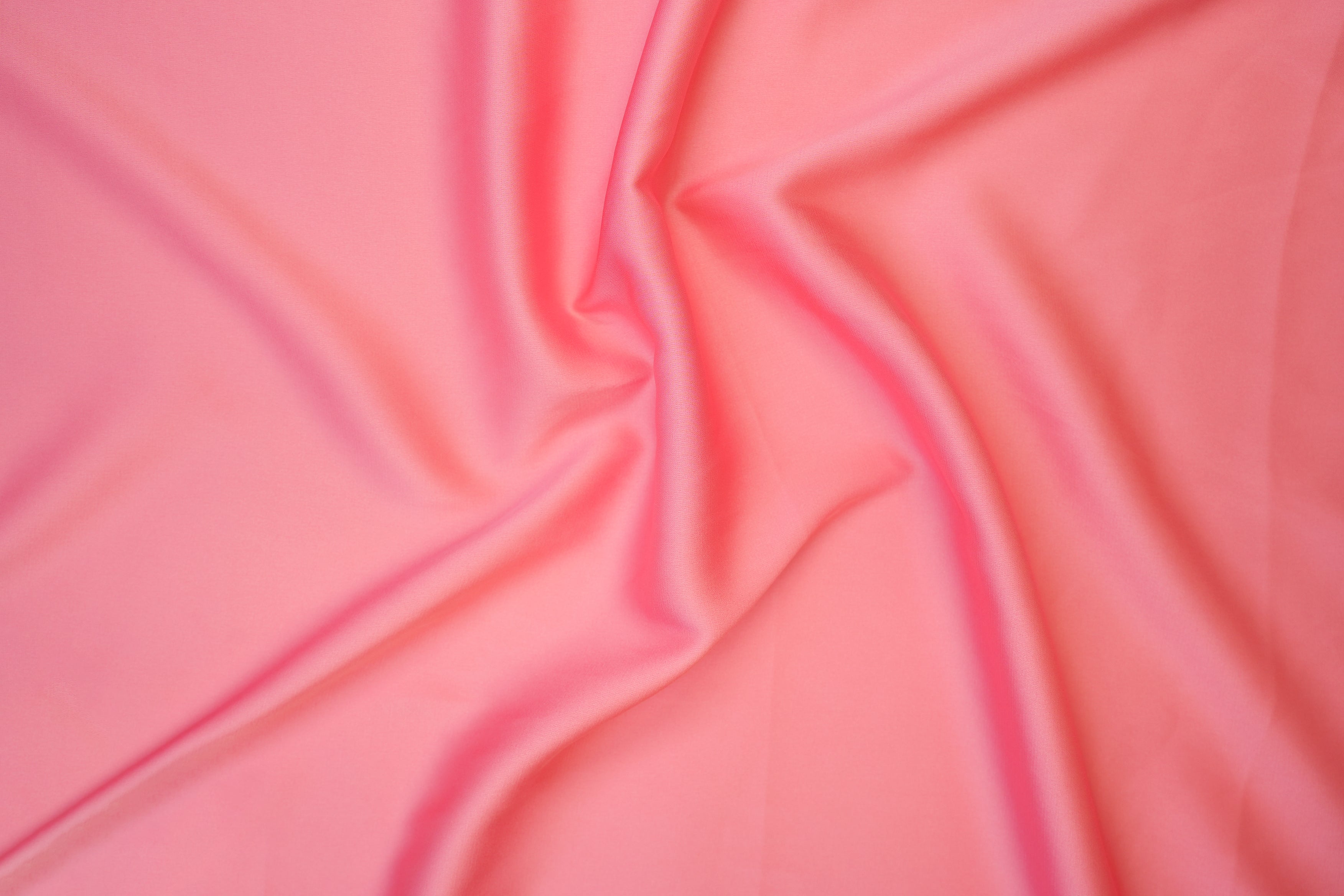 Coral pink colored armani satin