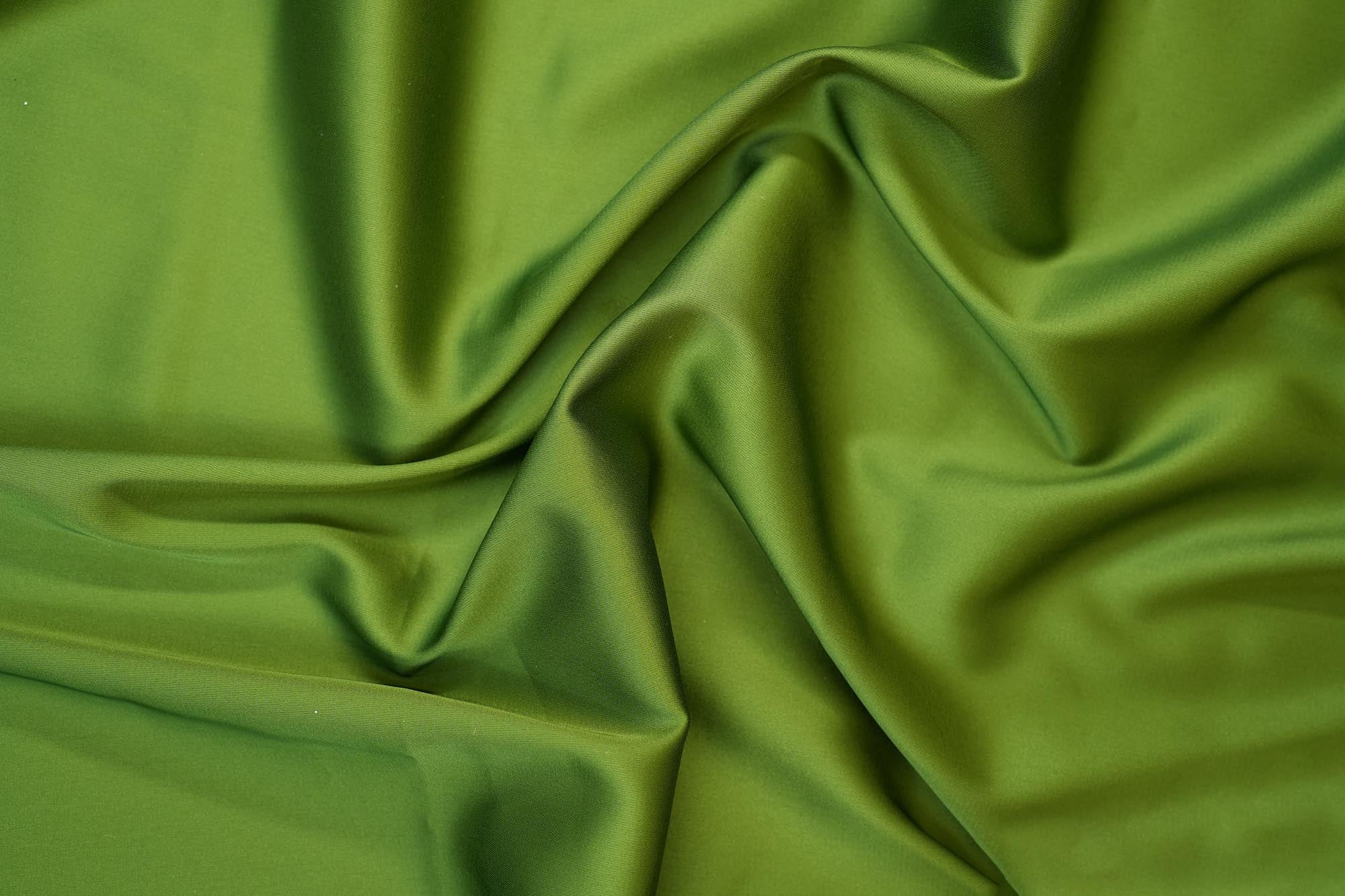 Light pistachio green colored armani satin