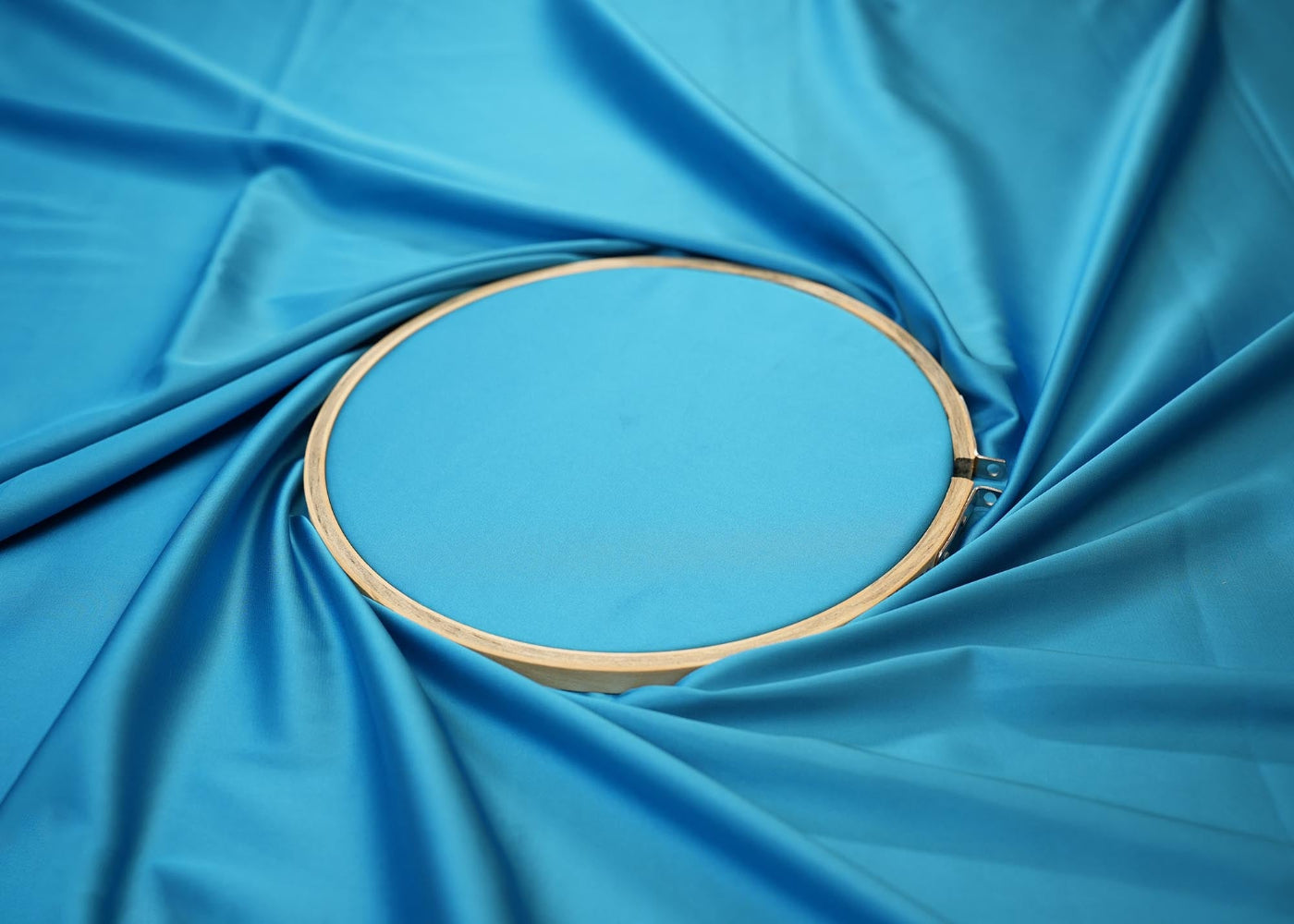 Blue pearl colored armani satin - Paras Gallery Fabrics