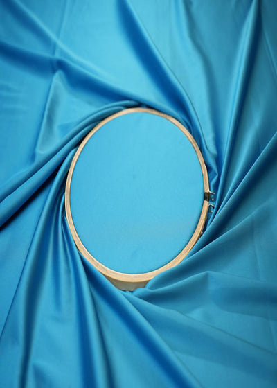 Blue pearl colored armani satin fabric 9597(15)