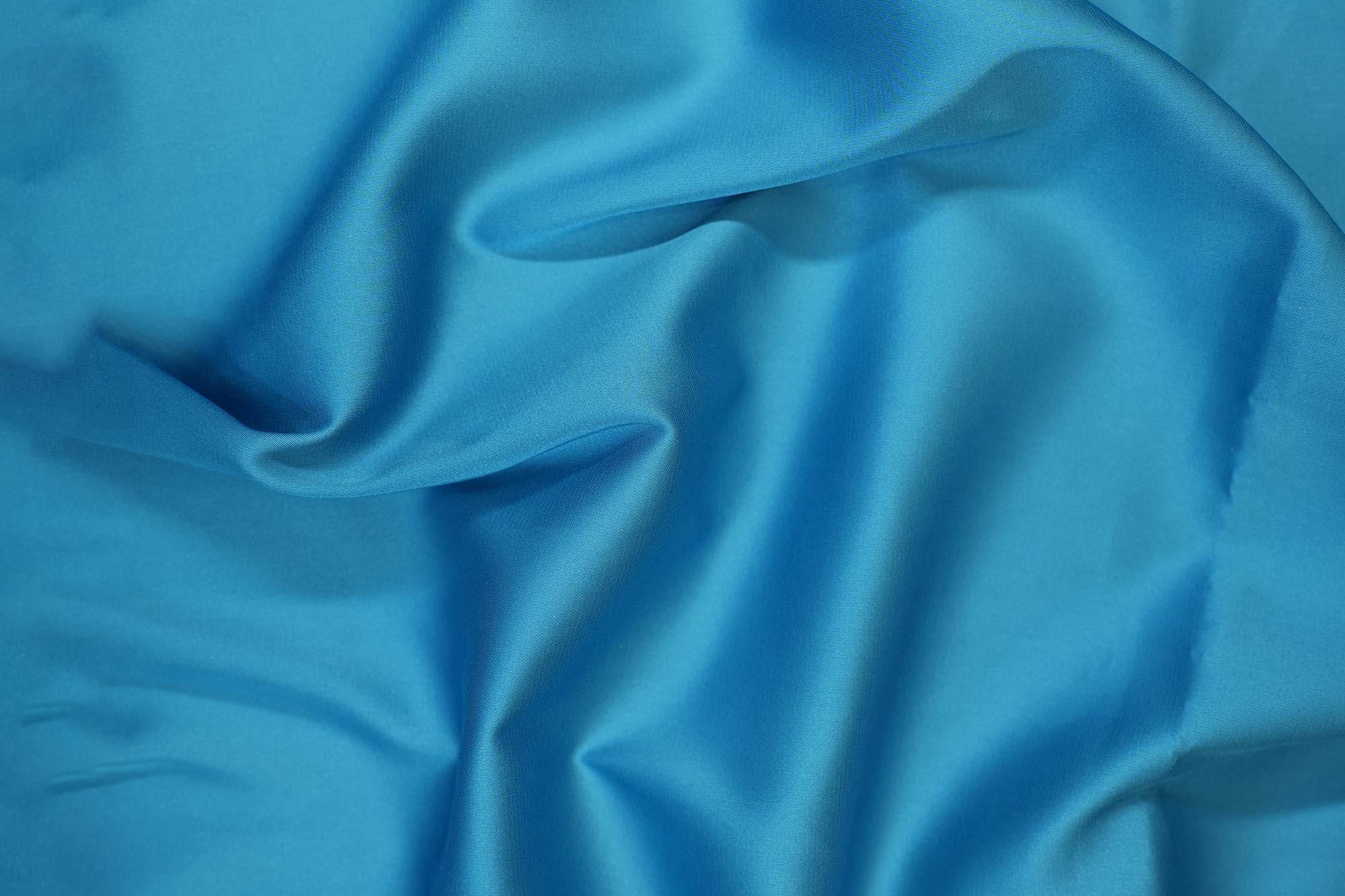 Blue pearl colored armani satin