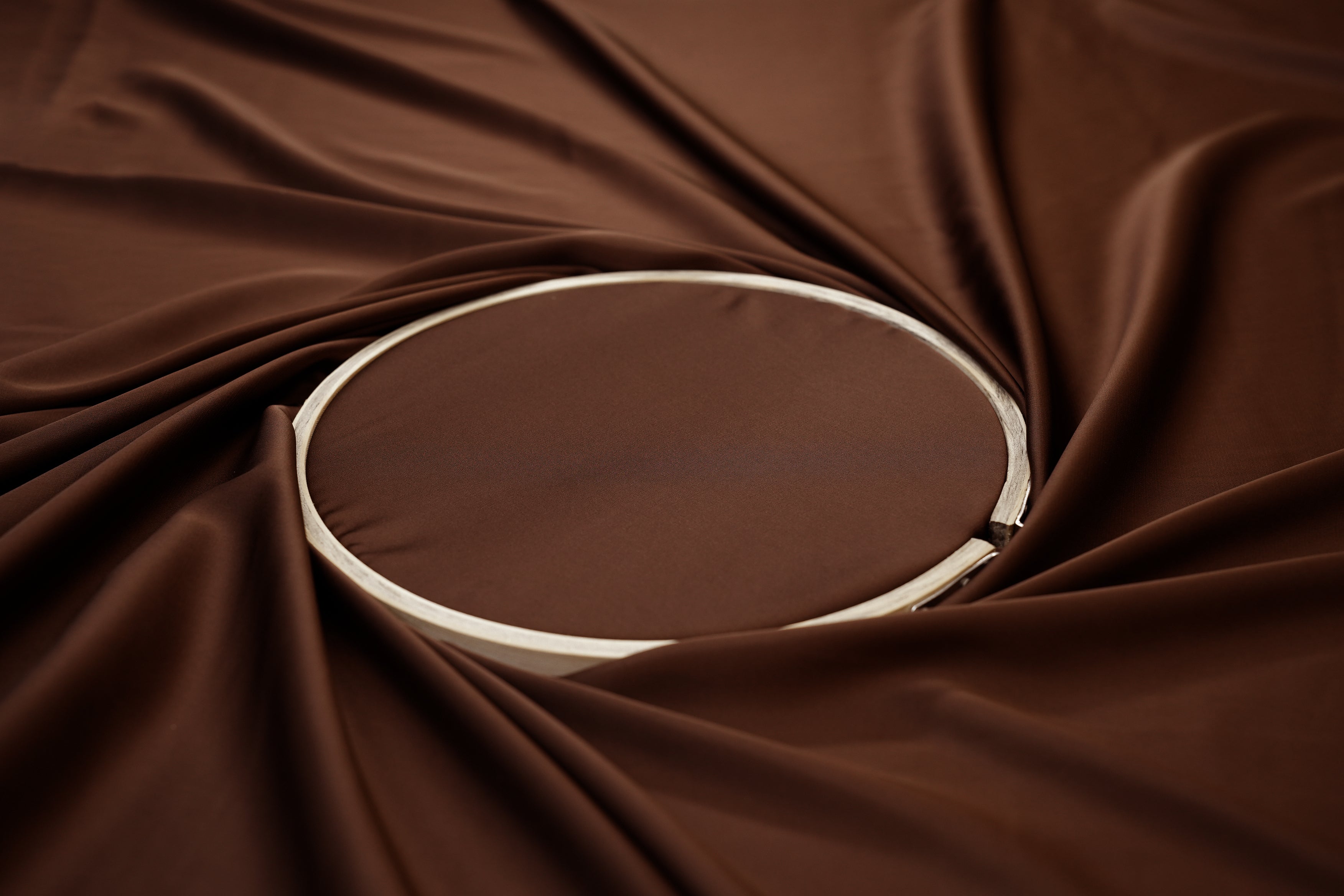 Brown colored armani satin