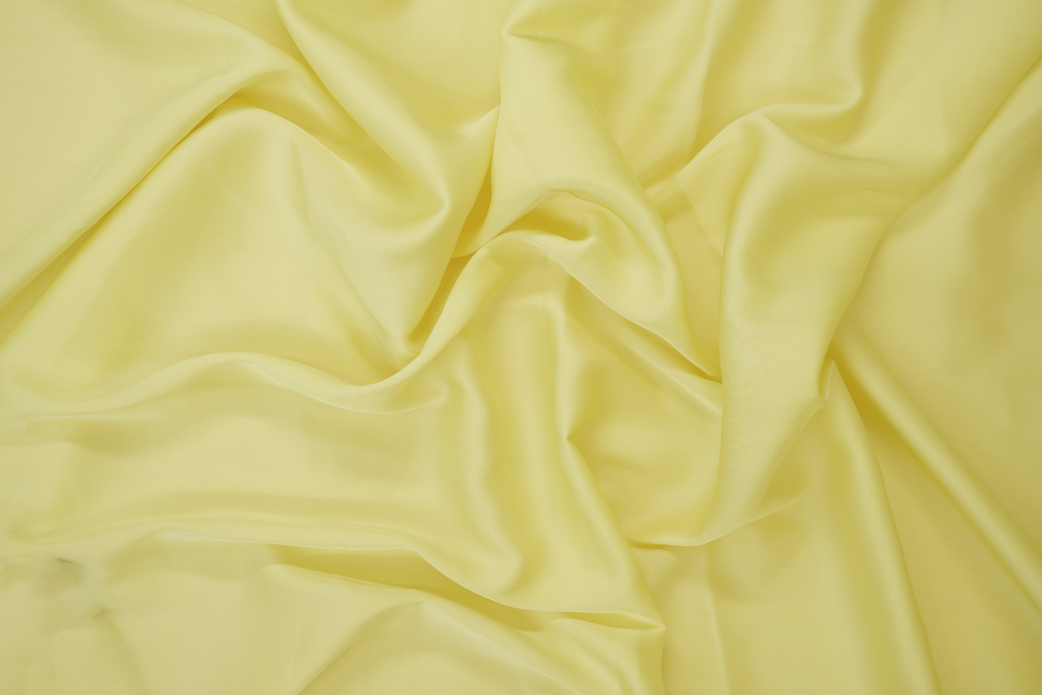 Pastel yellow colored armani satin