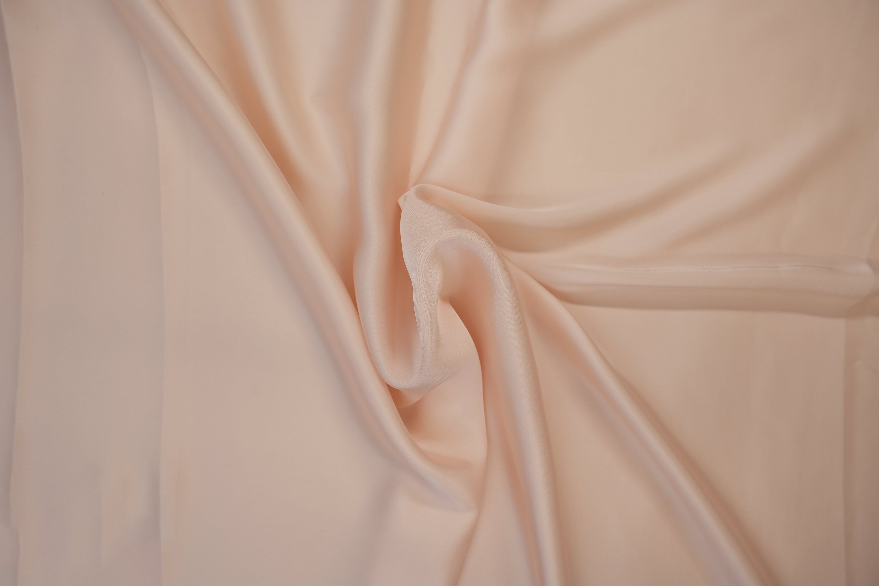 Light peach colored armani satin