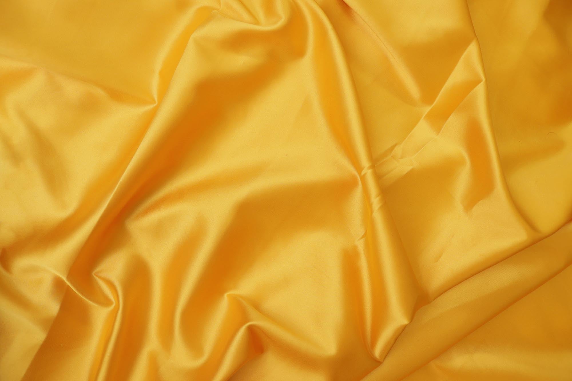 Saffron yellow colored armani satin