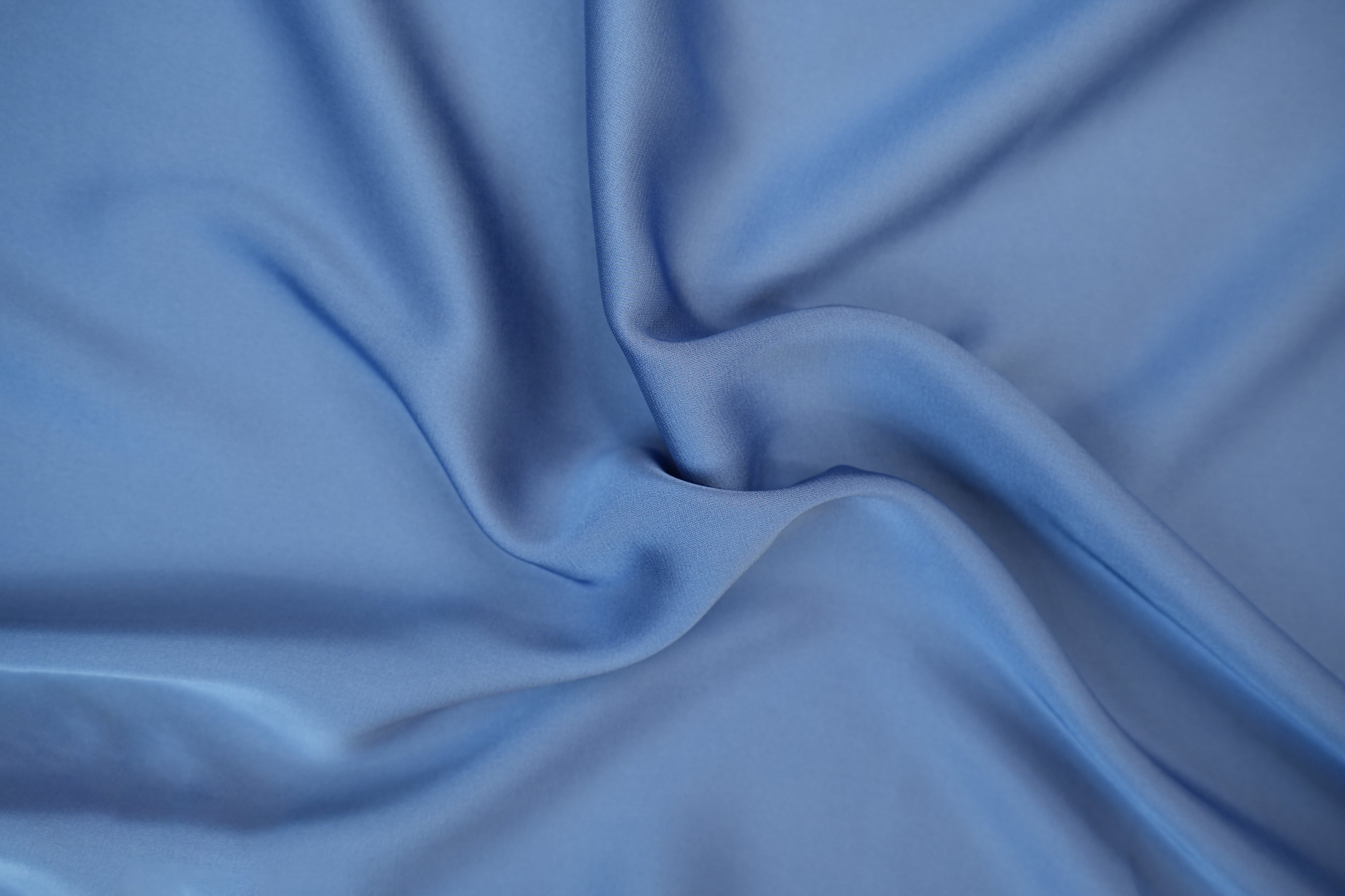 Queen blue colored armani satin