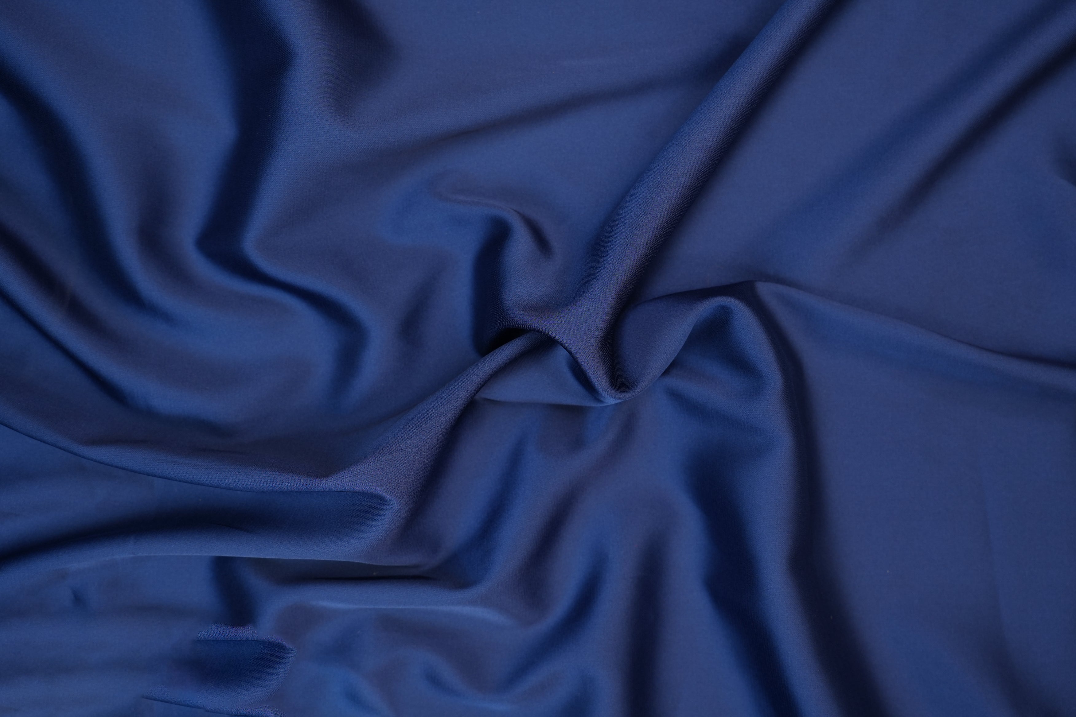 Navy blue colored armani satin