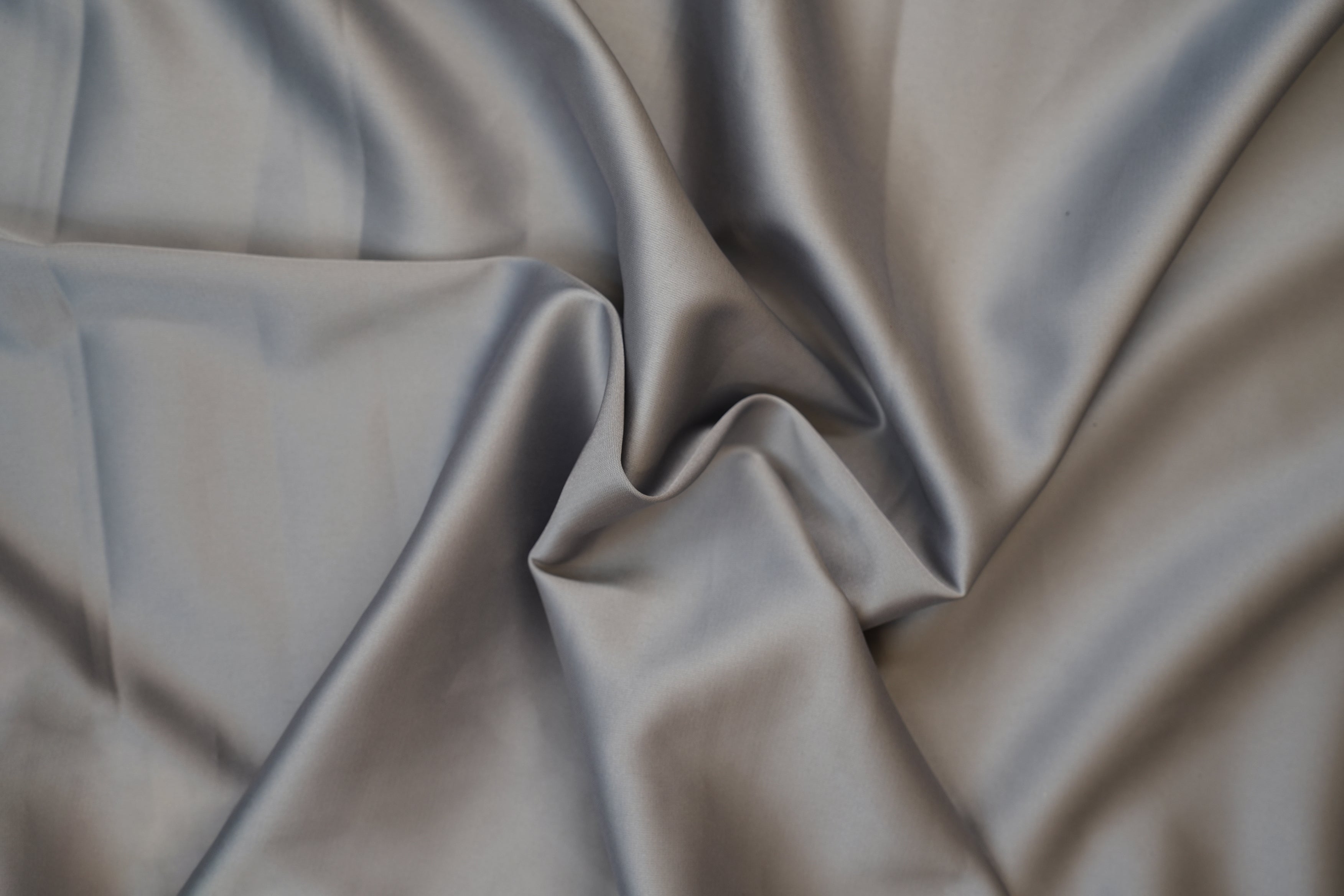 Platinum colored armani satin