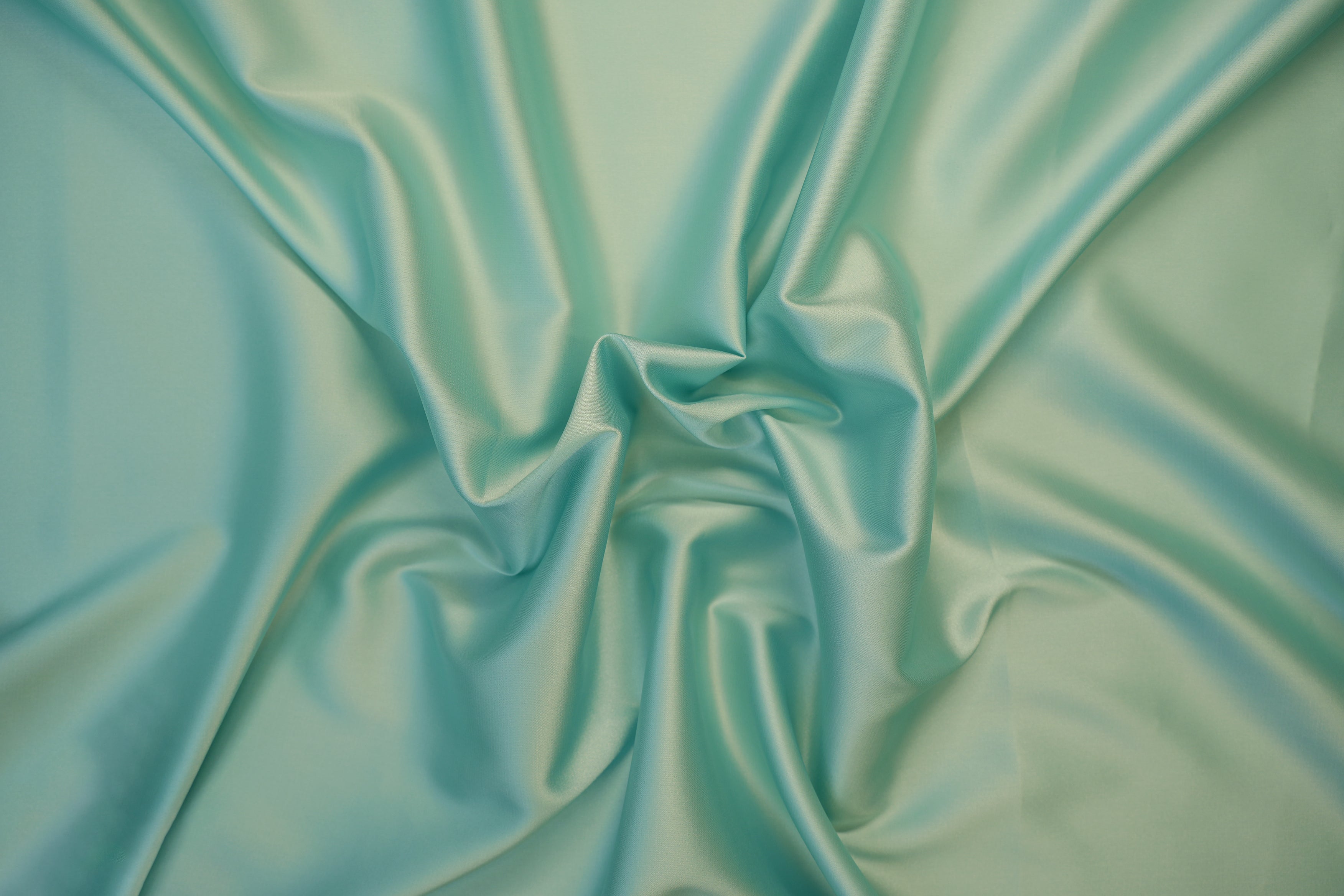 Pale aqua colored armani satin