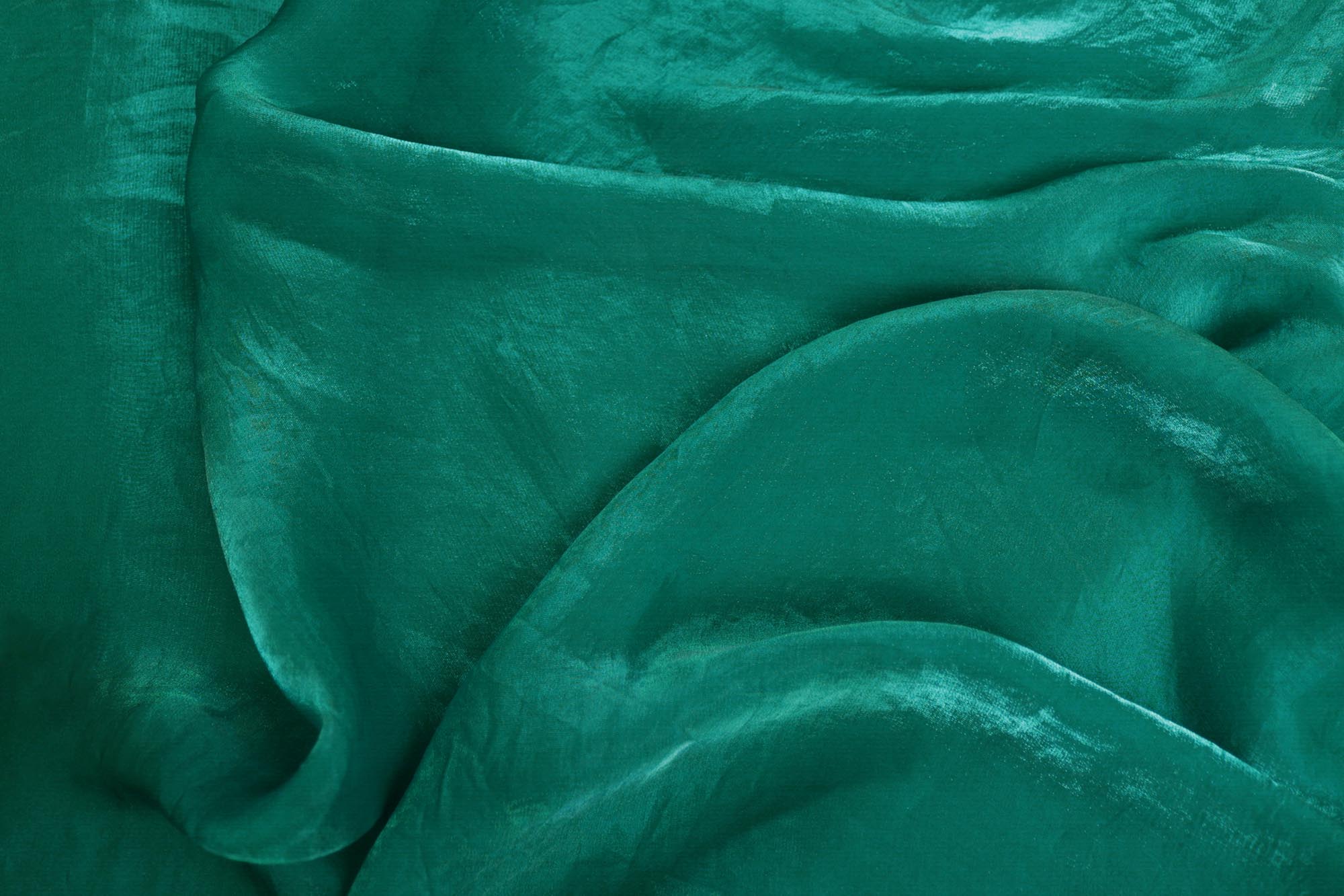 Rama Green coloured diamond tissue fabric