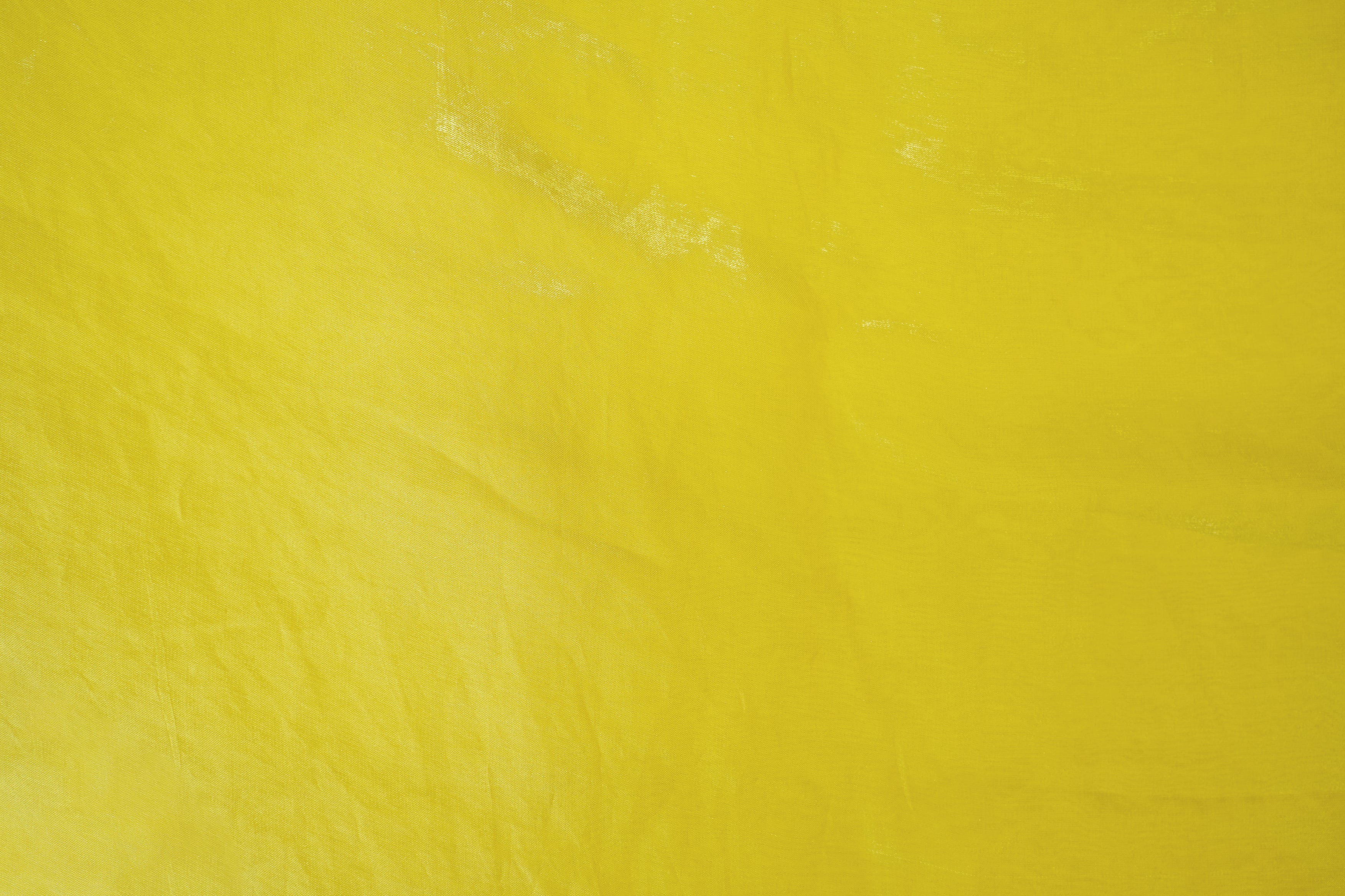 Lemon yellow coloured diamond tissue fabric