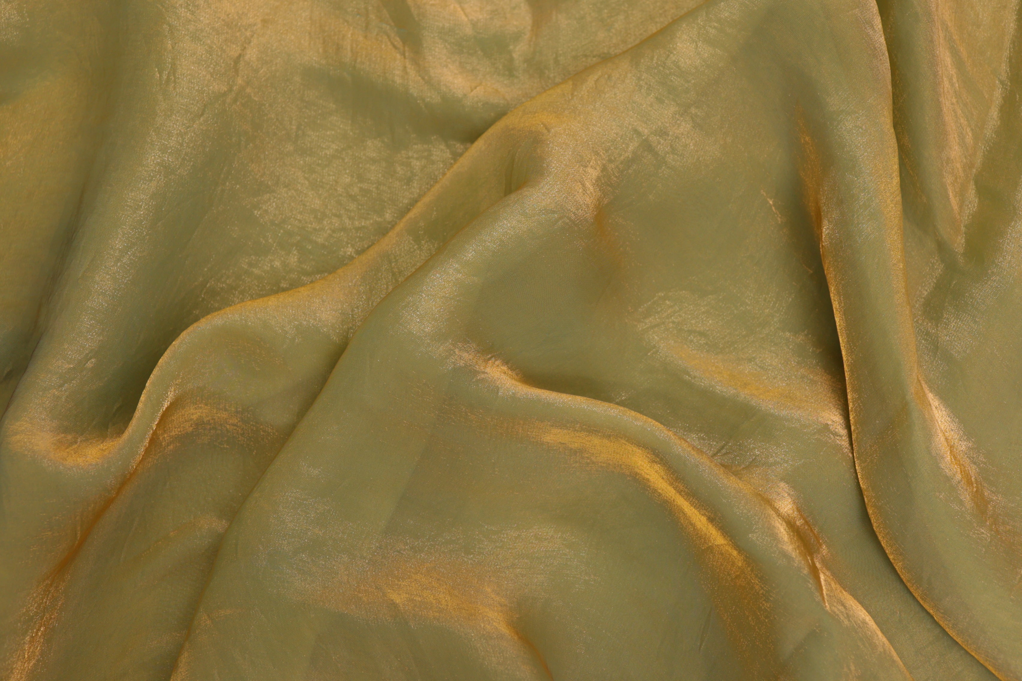 Light mehendi green coloured diamond tissue fabric