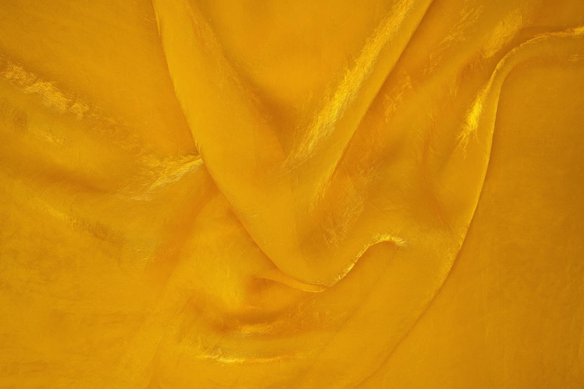 Yellow coloured diamond tissue fabric