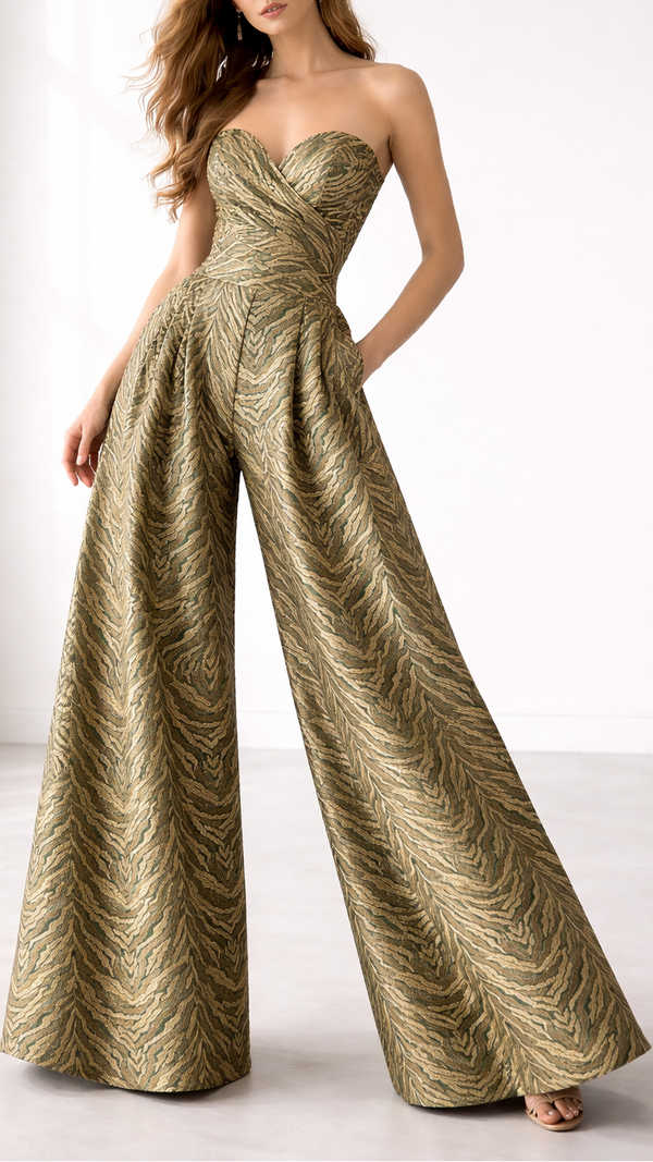 Green Banarasi Brocade Fabric With All Over Zari Handloom 21665