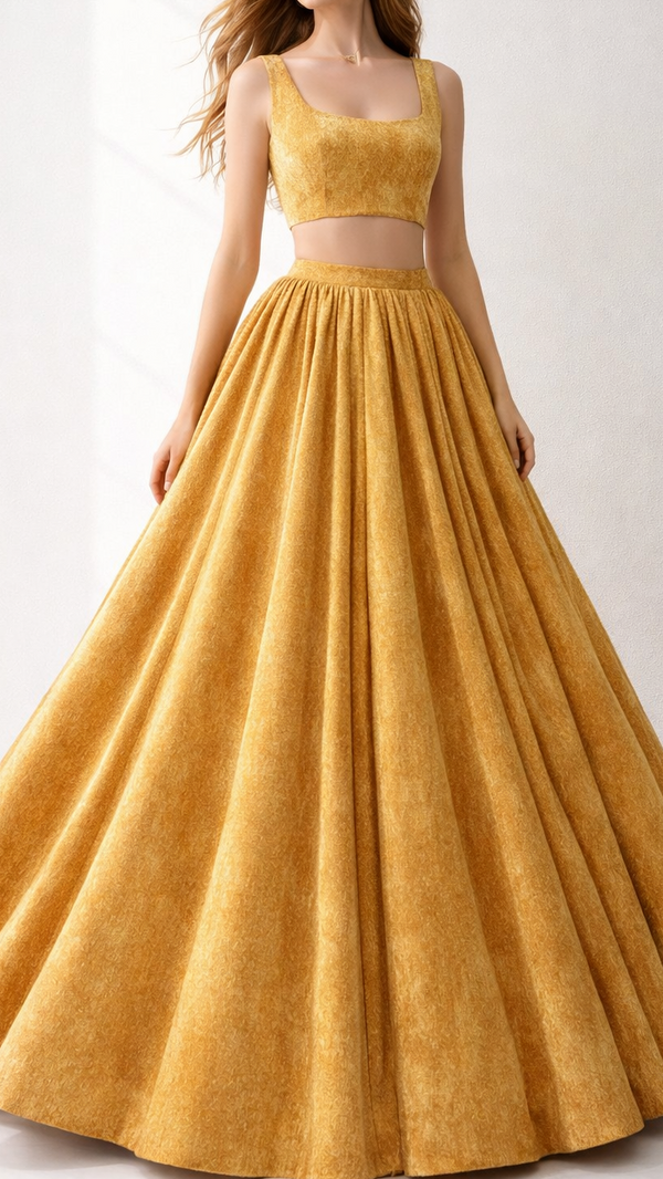 Beige Textured Crushed Velvet Fabric 11797(8)