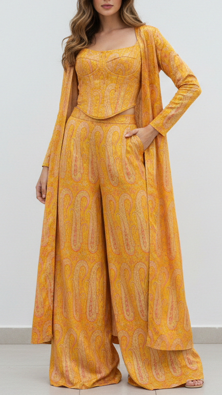 Mustard Banarasi Brocade Fabric With All Over Thread And Golden Zari Handloom 21416