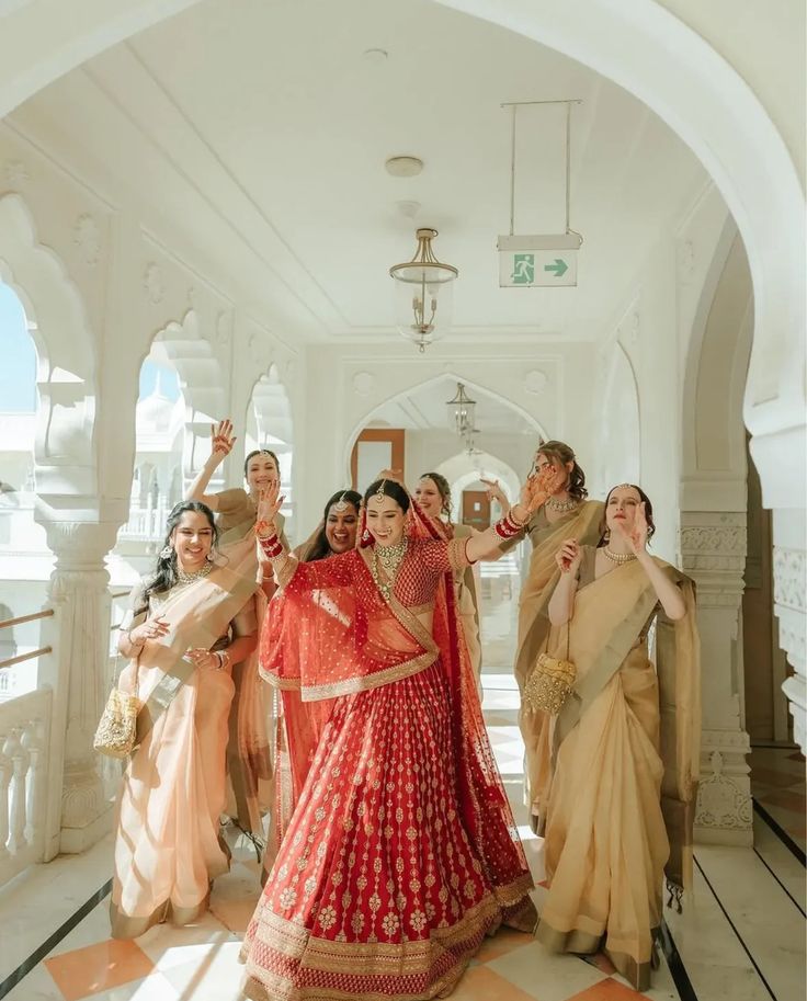 A family styled together for a wedding